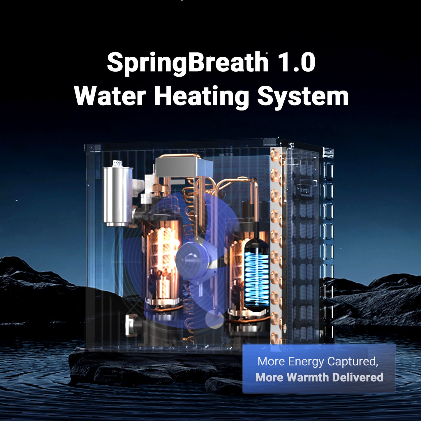 WARMBLU H5 Swimming Pool Heat Pump, 110V COP 4.1 High Efficiency, Energy Save 45% Above Heating System  Above Ground Pool up to 5,000 Gallon