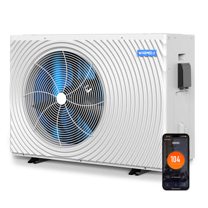 WARMBLU H18 Swimming Pool Heat Pump COP 16 Ultra High Efficiency  220V Energy Save 45% Above 18kW Heating for Pool up to 21,000 Gallon