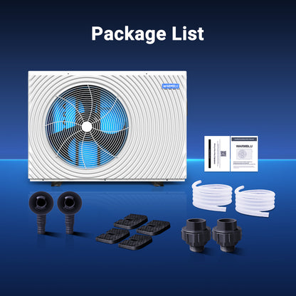 WARMBLU H10 Swimming Pool Heat Pump, 110V COP 16 Ultra High Efficiency, Energy Save 45% Above 10kW Heating for Pool up to 9,000 Gallon product