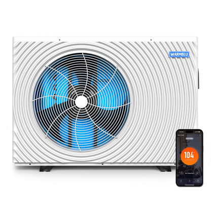 WARMBLU H18 Swimming Pool Heat Pump COP 16 Ultra High Efficiency  220V Energy Save 45% Above 18kW Heating for Pool up to 21,000 Gallon