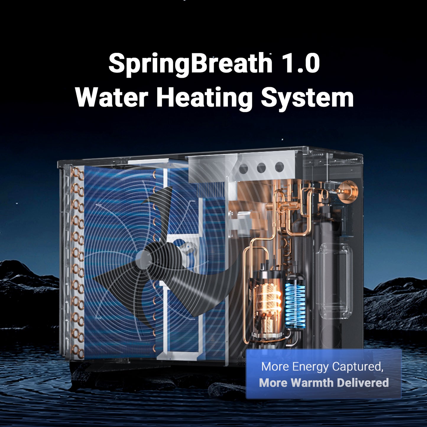 WARMBLU H10 Swimming Pool Heat Pump, 110V COP 16 Ultra High Efficiency, Energy Save 45% Above 10kW Heating for Pool up to 9,000 Gallon product
